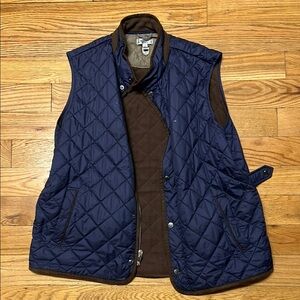 Men's Quilted Navy Vest